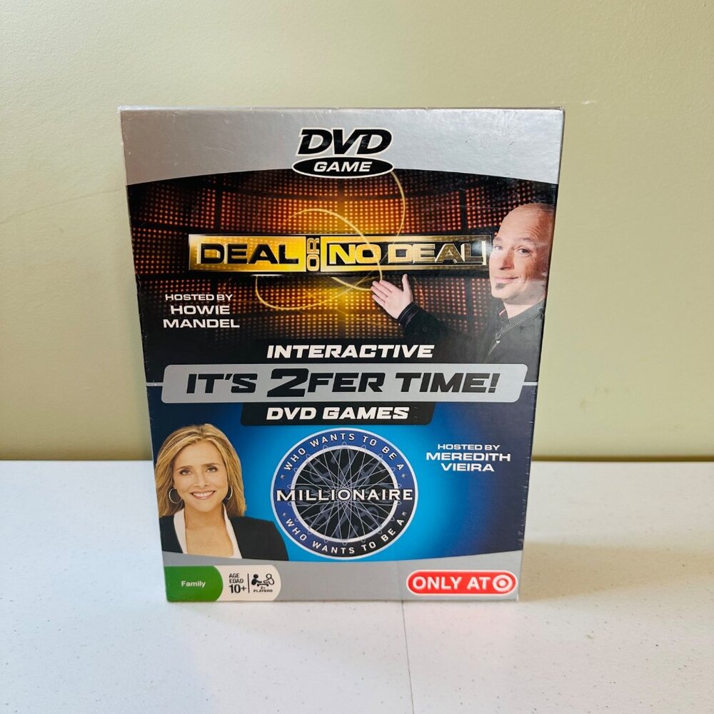 Deal or No Deal and Who Wants to be a Millionaire Interactive DVD game SEALED